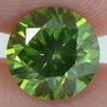 Round Cut Diamond Fancy Green Color 1.13 Carat VVS2