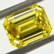 Emerald Diamond Fancy Yellow Color 0.98 Carat VVS2