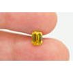 Emerald Diamond Fancy Yellow Color 0.98 Carat VVS2