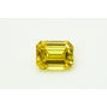 Emerald Diamond Fancy Yellow Color 0.98 Carat VVS2