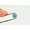 Round Diamond Fancy Turquoise 0.93 Carat SI1