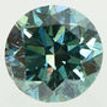 Round Cut Diamond Fancy Green Loose VS2 0.92 Carat