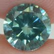 Round Cut Diamond Fancy Green Color 1.02 Carat VS2