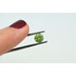 Round Shape Diamond Loose Greenish Yellow 0.72 Carat SI2 Enhanced For Wedding