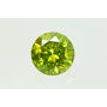 Round Shape Diamond Fancy Green Color SI2 0.73 Carat Certified