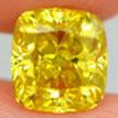 Cushion Shape Diamond Fancy Yellow Color 1.00 Carat SI1