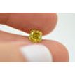 Cushion Shape Diamond Fancy Yellow Color 1.00 Carat SI1