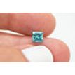 Loose Princess Diamond Fancy Turquoise 1.00 Carat SI1