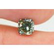 Cushion Cut Natural Diamond Green Color 0.86 Carat VS1 