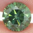 Round Diamond Fancy Green 0.91 Carat VS2