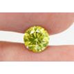 Round Cut Diamond Fancy Yellow Color 0.94 Carat SI1