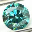Loose Fancy Green Blue Round Diamond 0.95 Carat SI1 6.05 MM