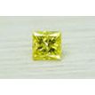 Princess Diamond Yellow Color 1 Carat VS2 Certified