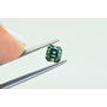 Asscher Cut Diamond Fancy Green Color Loose 0.90 Carat SI1