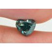 Heart Diamond Fancy Turquoise Color 0.75 Carat VVS2