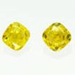 Cushion Diamond Pair Fancy Yellow Color 0.93 TCW VVS2