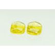 Cushion Diamond Pair Fancy Yellow Color 0.93 TCW VVS2