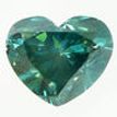 Heart Shape Diamond Fancy Green Color 1.08 Carat VS2