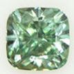 Cushion Diamond Fancy Green 1.02 Carat VS1