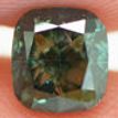 Cushion Diamond Fancy Green Color 1.02 Carat VS1