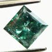 Loose Princess Diamond Fancy Turquoise 1.02 Carat I1