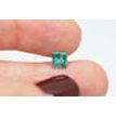 Loose Princess Diamond Fancy Turquoise Color I1 Enhanced 1.12 Carat Real Certify
