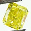 Loose Radiant Diamond Fancy Yellow 0.94 Carat SI1