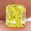 Loose Radiant Diamond Fancy Yellow 0.94 Carat SI1