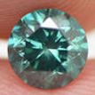 Loose Round Diamond Fancy Green 0.71 Carat VS2