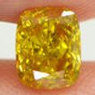 Cushion Shape Diamond Fancy Yellow 0.91 Carat SI2 IGI Certificate