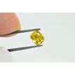 Cushion Shape Diamond Fancy Yellow 0.91 Carat SI2 IGI Certificate