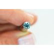 Loose Fancy Blue Round Diamond 0.75 Carat SI1