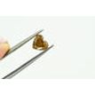 Ladies Pendant Diamond Solitaire Heart Brown Treated 14K White Gold 1.13 Carat