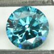 Loose Fancy Blue Round Diamond 0.75 Carat SI1