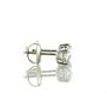 Diamond Stud Earrings Round E VVS2 Lab Created 14K White Gold 1.10 TCW IGI Certified
