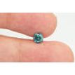 Loose Diamond 0.55 Carat Round Cut Fancy Green Color Enhanced SI1 Certified 5.11X5.06 MM For Engagement Ring