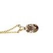 1 Carat Brown Oval Diamond Solitaire Pendant 14K Yellow Gold IGI