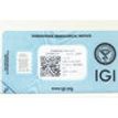 Cushion Shape Diamond Fancy Green Color SI1 IGI Certified 1.13 Carat