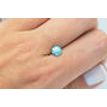 Blue Round Diamond 0.96 Carat VS2