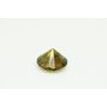 Loose Champagne Color Diamond 5.96 Carat Natural Enhanced SI3 Round Brilliant Shape