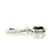3.82 TCW Heart Shape Diamond Halo Leverback Earrings 14K White Gold Fancy Black