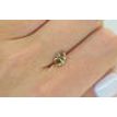 Oval Shape Diamond Fancy Yellow Brown Color 1.03 Carat SI2 GIA Certificate