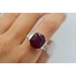 Ruby & Diamonds Cocktail Ring 18.58 TCW 18K Yellow Gold Size 7 Engagement Ring