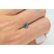 Loose Fancy Blue Color Round Cut Diamond 0.75 Carat SI3 Certified Enhanced 5.63X5.65MM