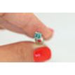 Fancy Blue Princess Diamond 0.97 Carat I1 4.88X5.01 MM