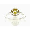 Rose Cut Diamond Halo Engagement Ring Fancy Yellow 14k Gold 1.07 TCW