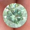 Loose Fancy Green Diamond Round Shaped 0.83 Carat I1