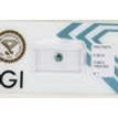Round Cut Diamond Fancy Blue Color 0.38 Carat SI1 IGI Certificate