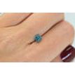 Asscher Diamond Fancy Blue Color 1.01 Carat VVS2