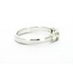 Three-Stone Diamond Engagement Ring 14K White Gold Round 0.84 TCW